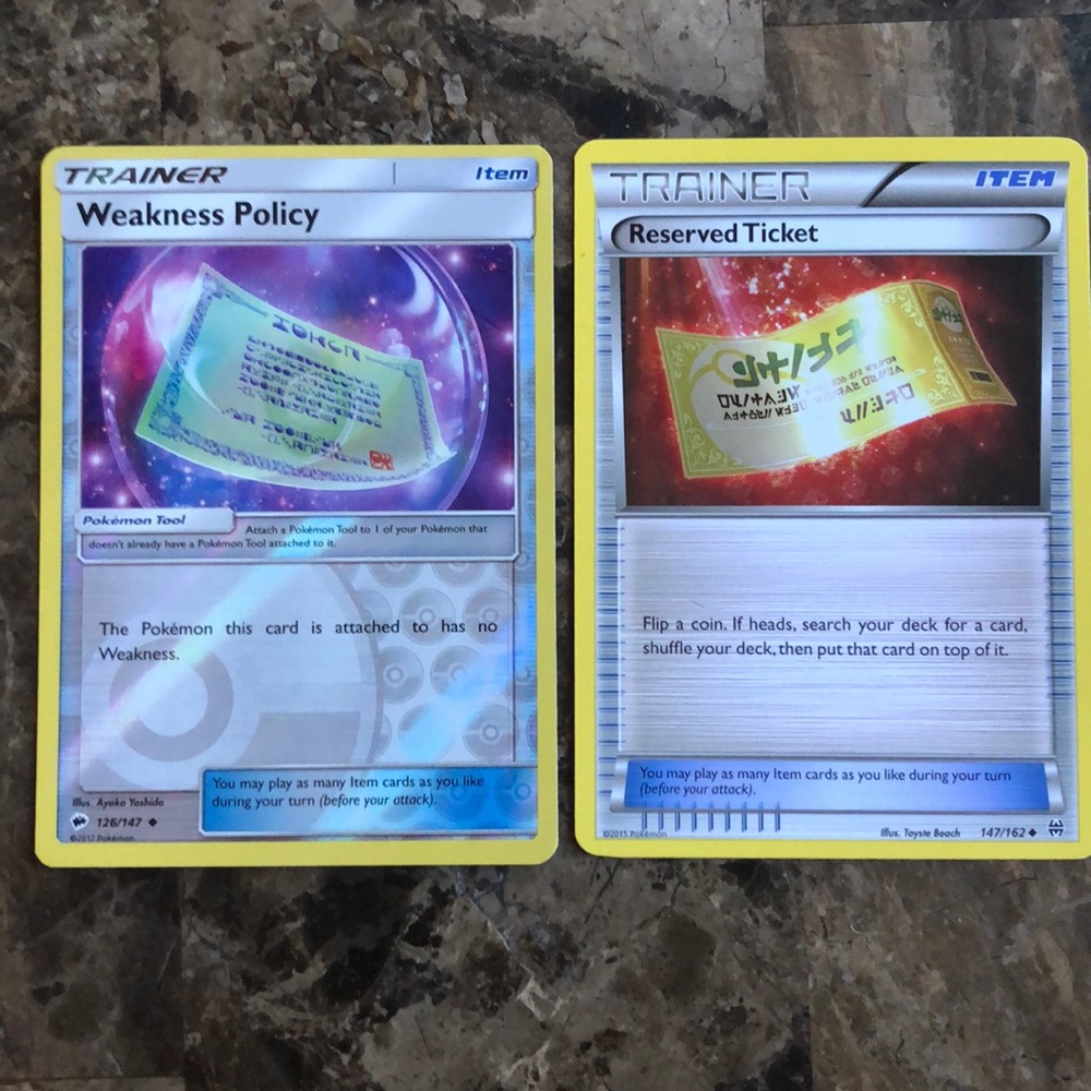 Pokémon Trainer Cards X2